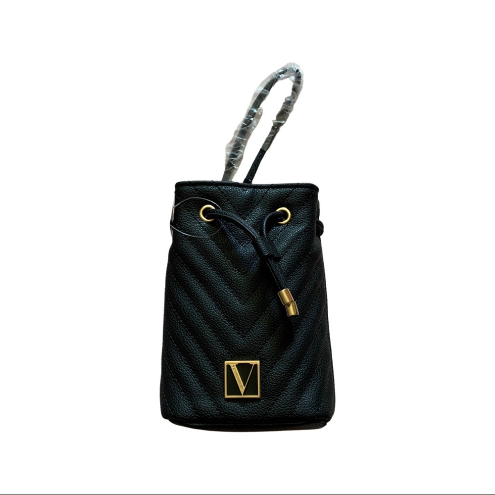 Black & gold Victoria Secret wristlet